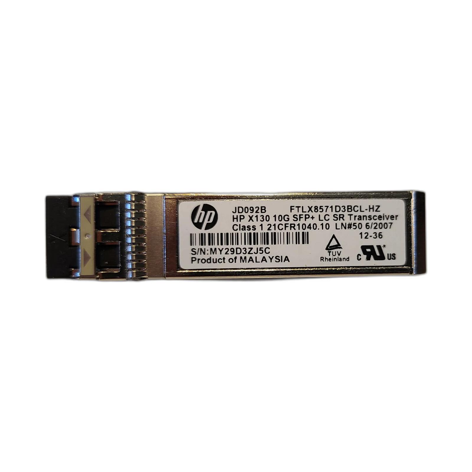Aruba JD092B Aruba JD092B 10G SFP+ LC SR Transceiver