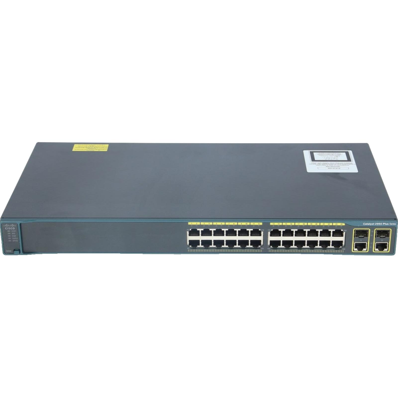 Cisco WS-C2960+24TC-L Catalyst 2960 Plus 24 10/100 + 2T/SFP LAN Base