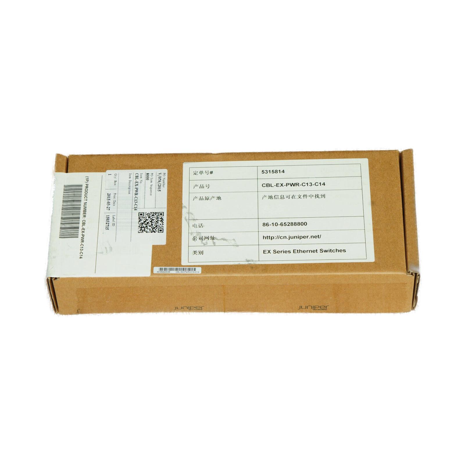 Juniper CBL-EX-PWR-C13-C14 Juniper CBL-EX-PWR-C13-C14 AC Power Cable