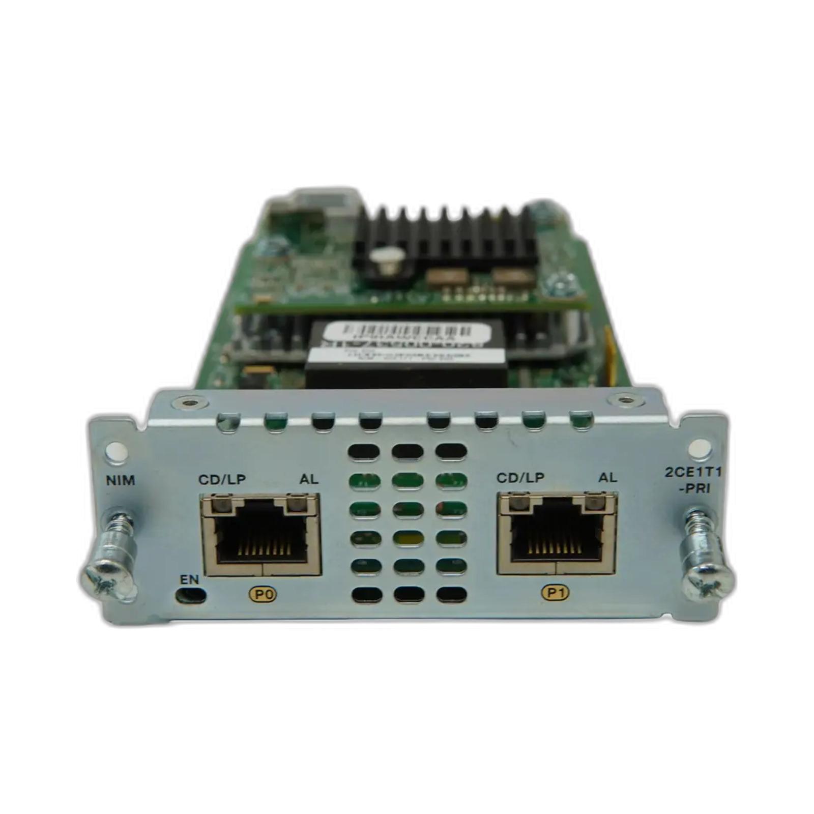 Cisco NIM-2CE1T1-PRI CISCO NIM-2CE1T1-PRI 2 Port Multi-flex Trunk Voice Channelized Data Module