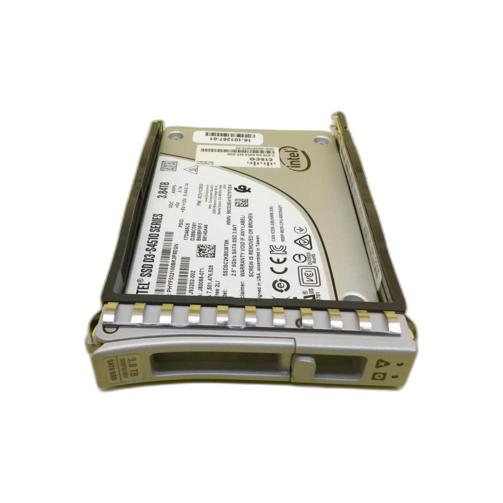 Cisco UCS-SD38T6I1X-EV CISCO UCS-SD38T6I1X-EV 3.8TB 2.5 inch Enterprise Value SATA SSD