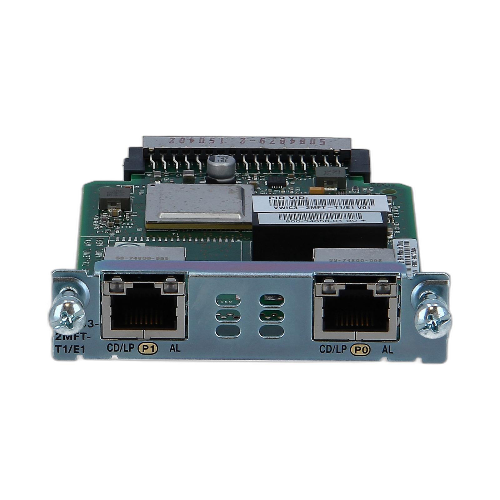 Cisco VWIC3-2MFT-T1/E1 CISCO VWIC3-2MFT-T1/E1 2-Port 3rd Gen Multiflex Trunk Voice/WAN Interface Card