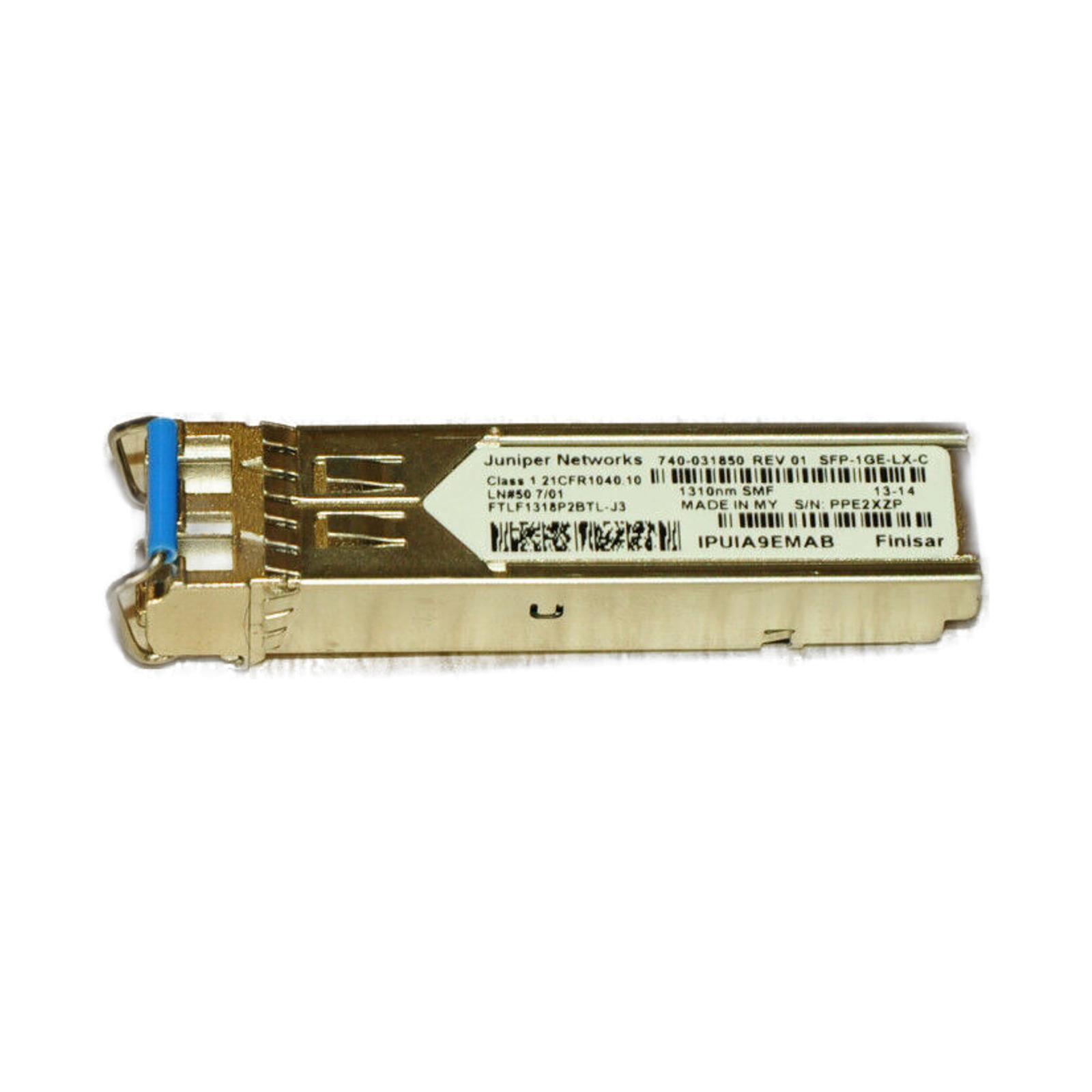 Juniper FTLF1318P2BTL-J3 Finisar FTLF1318P2BTL 1000BASE-LX 1310nm 10km SFP Transceiver