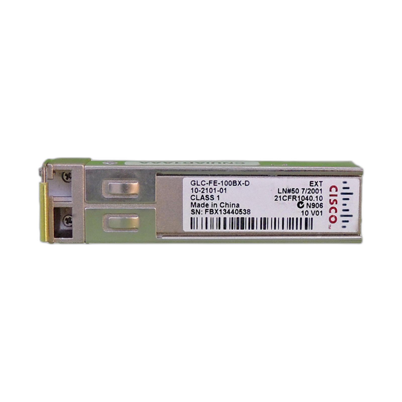Cisco GLC-FE-100BX-D CISCO GLC-FE-100BX-D SFP 100BASE-BX10-D Transceiver Module