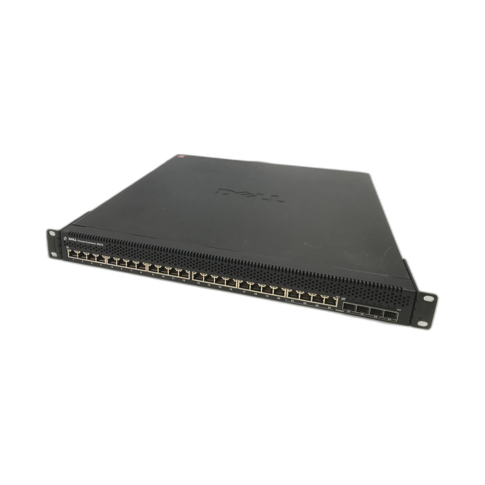Dell DELLPOWERCONNECT8024 Dell PowerConnect 8024 24-Port 10GBASE-T + 4 SFP+ Layer 3 Managed Switch