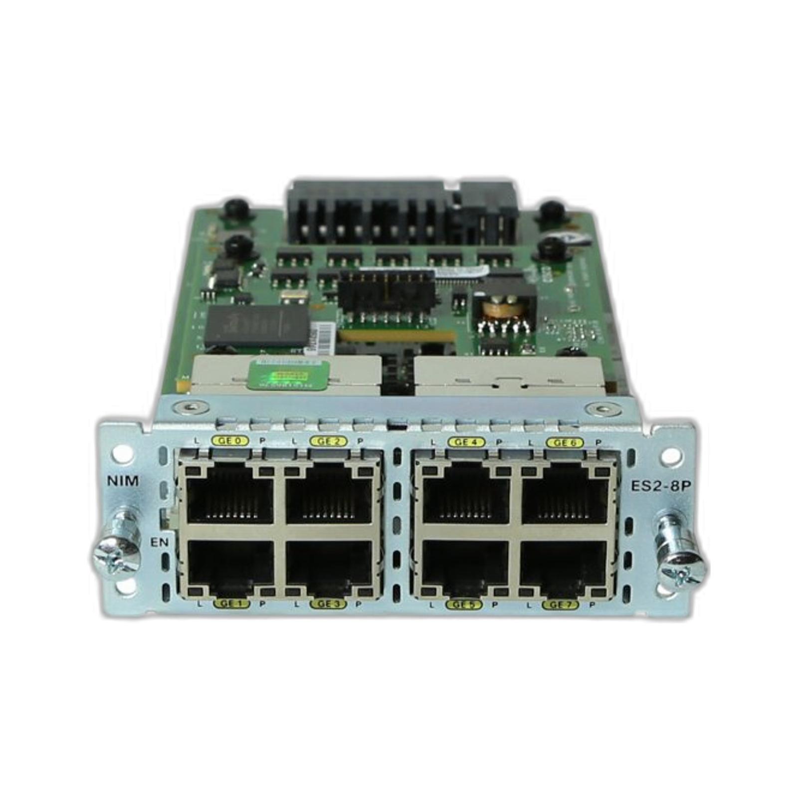 Cisco NIM-ES2-8-P CISCO NIM-ES2-8-P 8-Port PoE/PoE+ Layer 2 Gigabit Ethernet LAN Switch