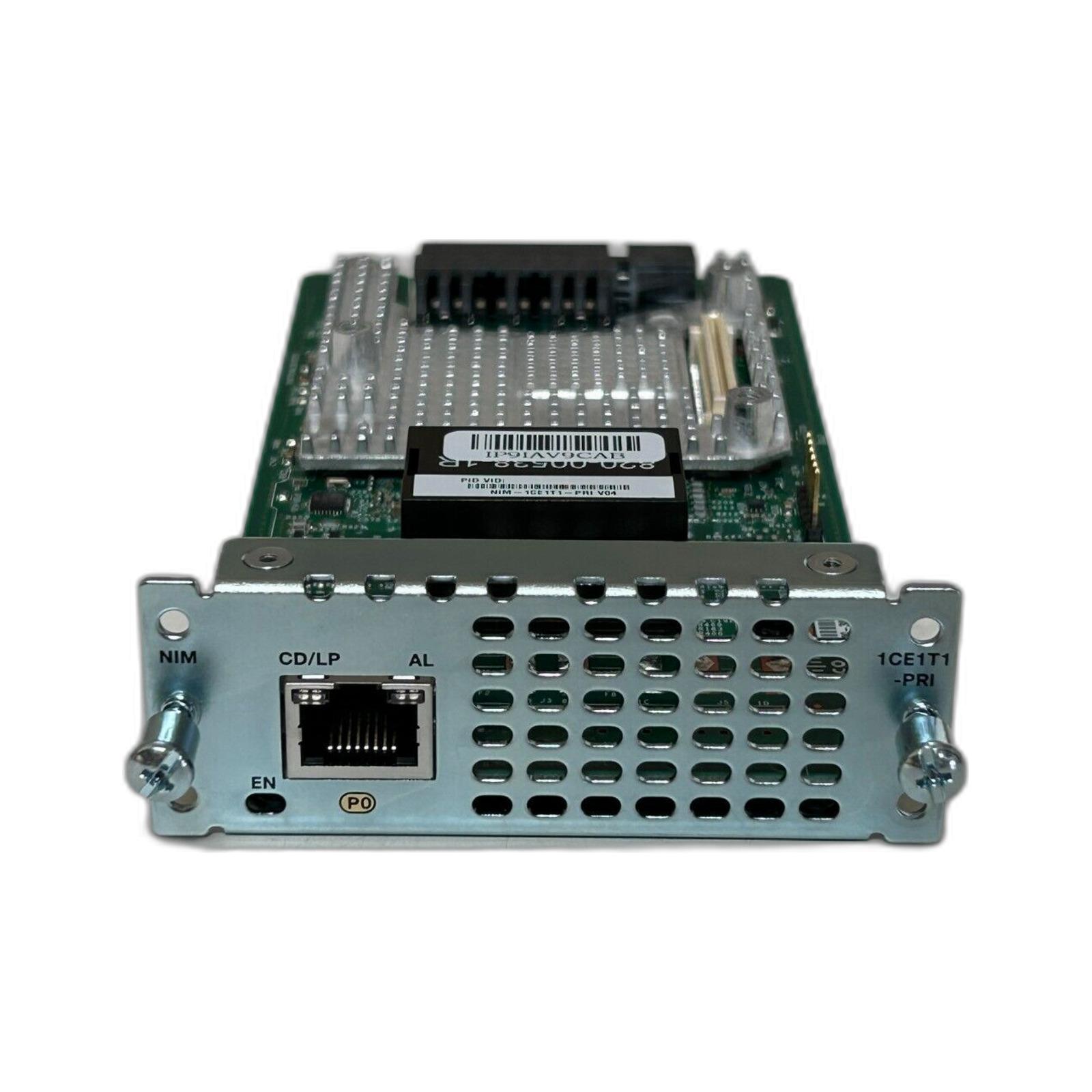 Cisco NIM-1CE1T1-PRI CISCO NIM-1CE1T1-PRI 1 port Multiflex Trunk Voice/Channelized Data Module