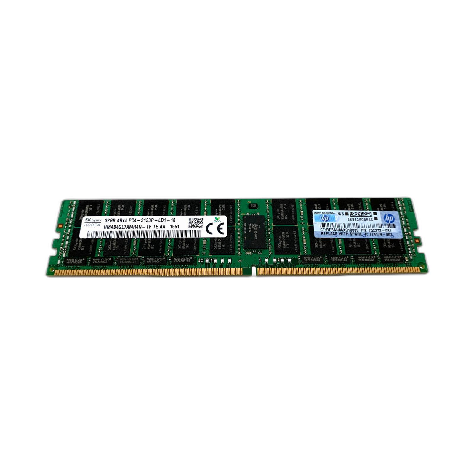 HP 774174-001 HP 32GB 4Rx4 PC4-2133P-L Kit
