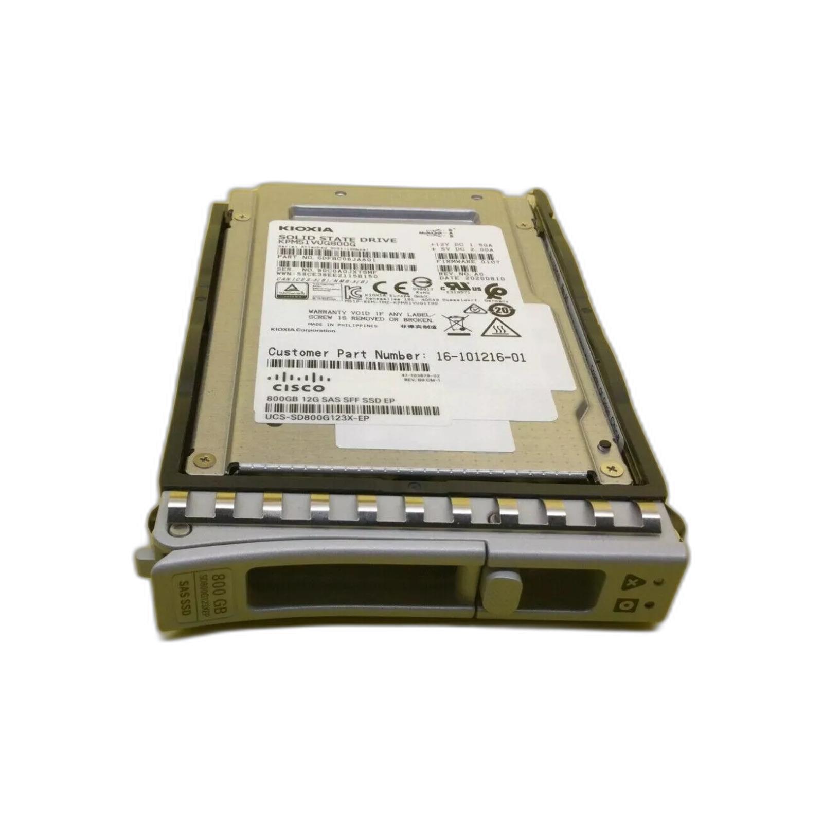Cisco UCS-SD800G123X-EP Cisco Enterprise Performance Solid State Drive 800GB SAS 12Gb/s