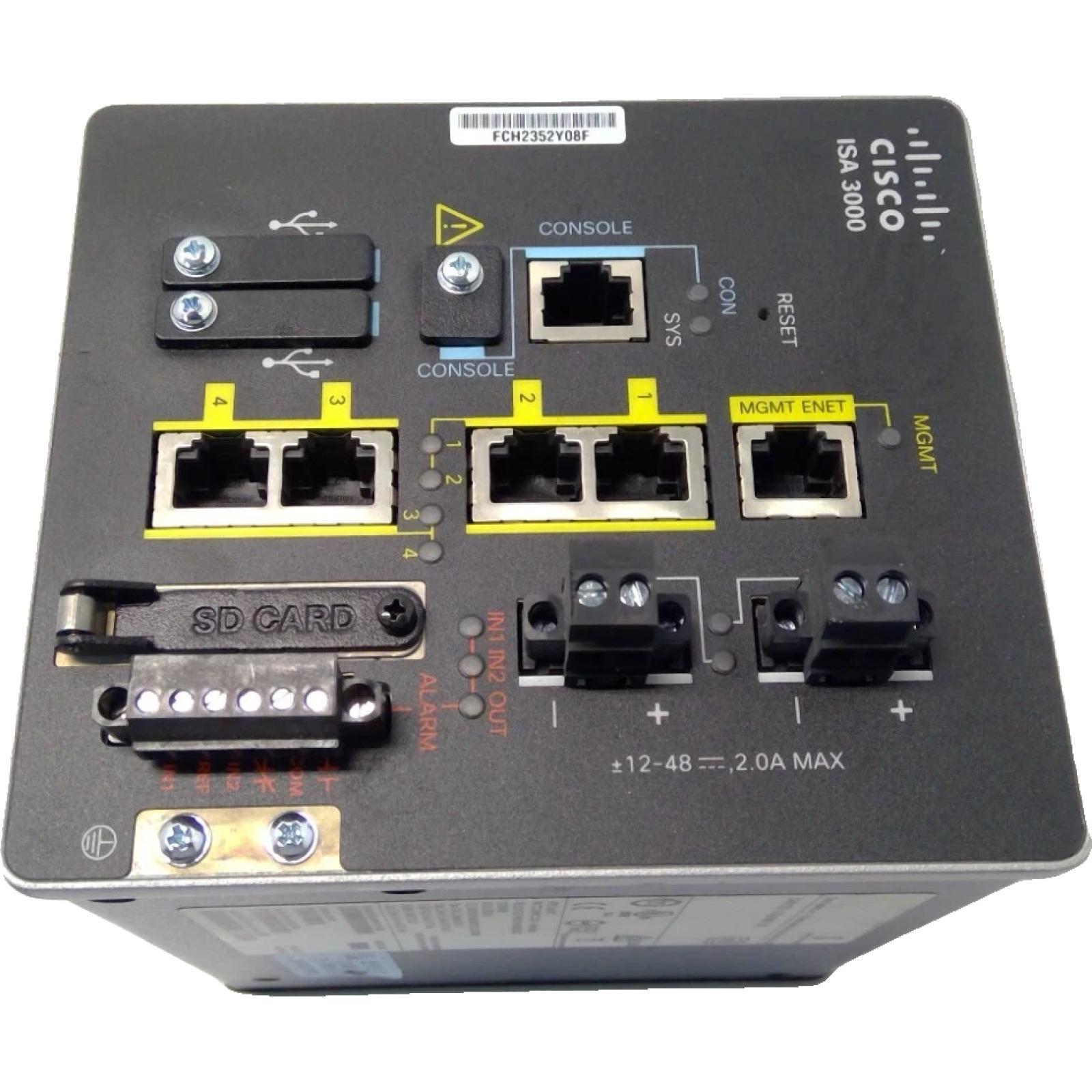Cisco ISA-3000-4C-K9 Industrial Security Appliance 3000 4 copper ports