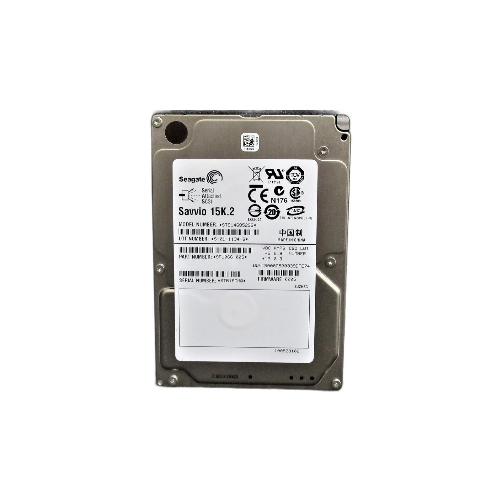 Seagate ST9146852SS SEAGATE ST9146852SS 146.8GB 15000RPM SAS Hard Drive