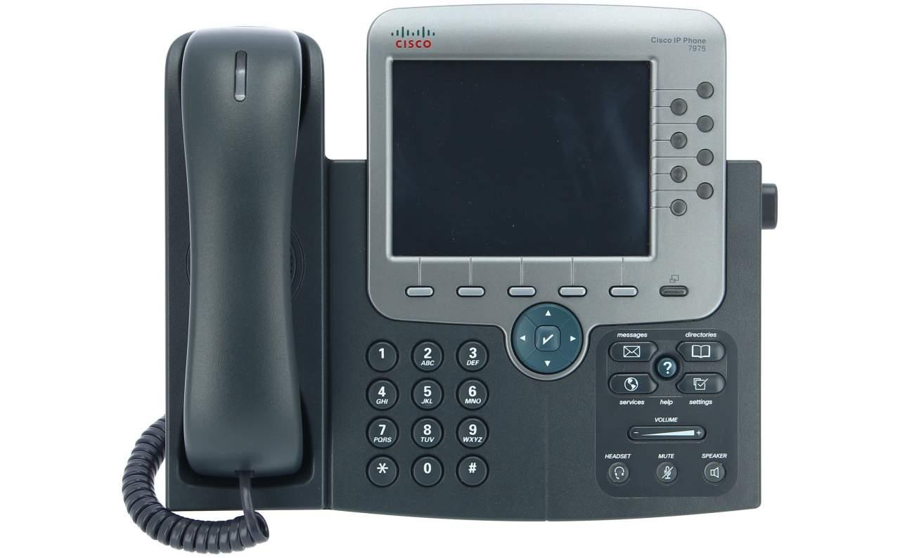 Cisco CP-7975G= Cisco UC phone 7975, Gig Ethernet, Color, spare