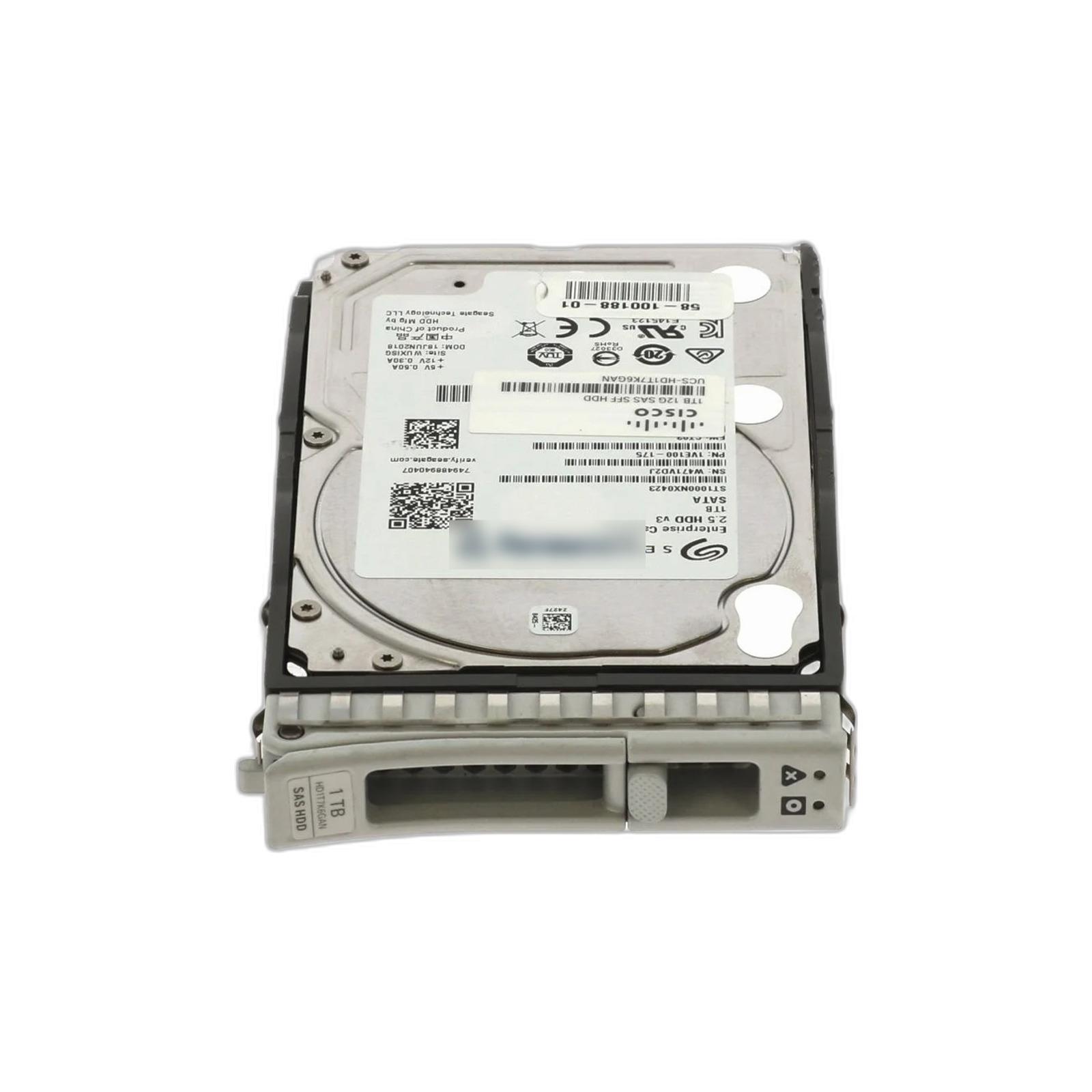 Cisco UCS-HD1T7K6GAN Cisco UCS HD1T7K6GAN 1TB 6G SATA 7.2K RPM SFF HDD