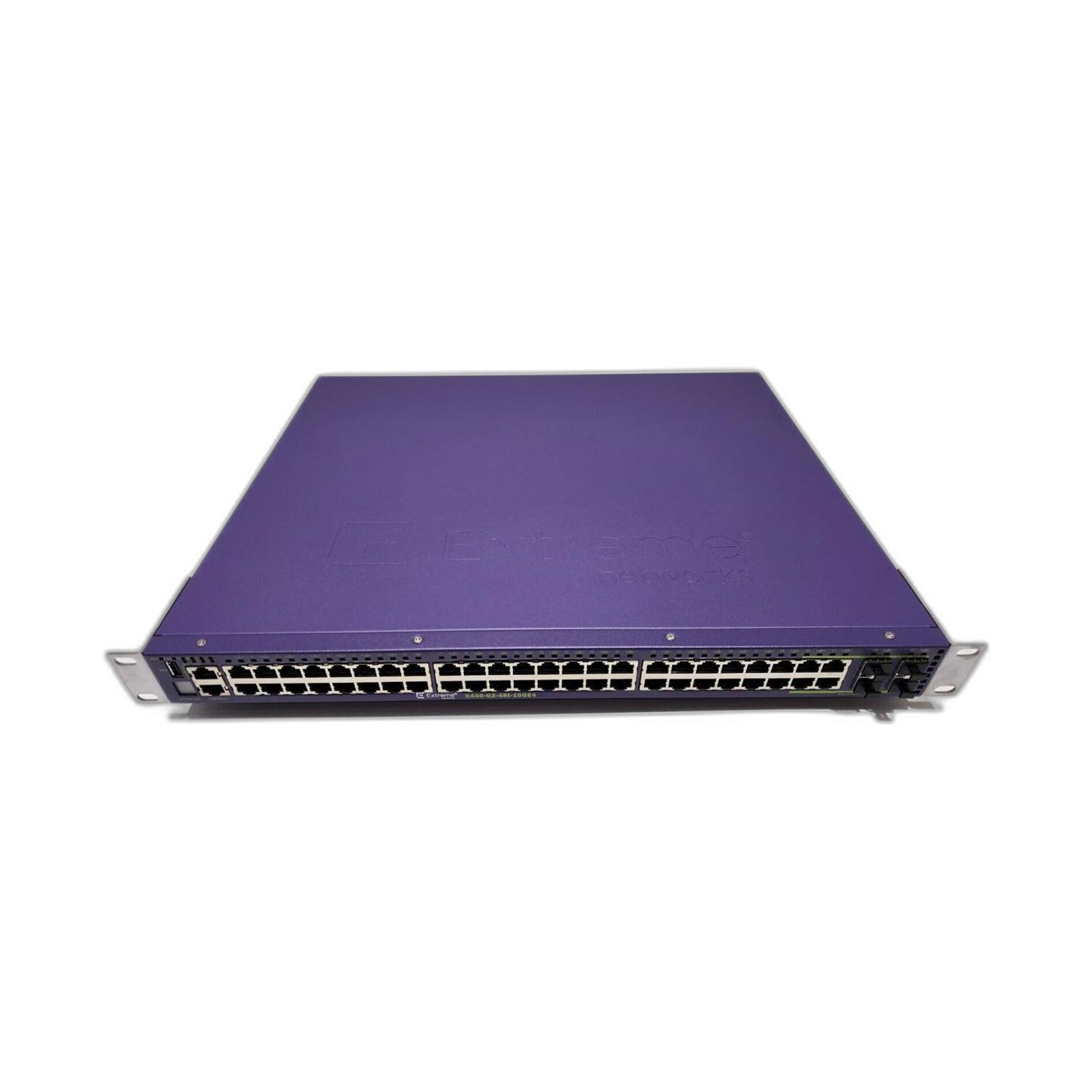 Extreme Networks X440-G2-48T-10GE4 Aruba X440 G2 48T 10GE4 48-Port 10 Gigabit Stackable Switch