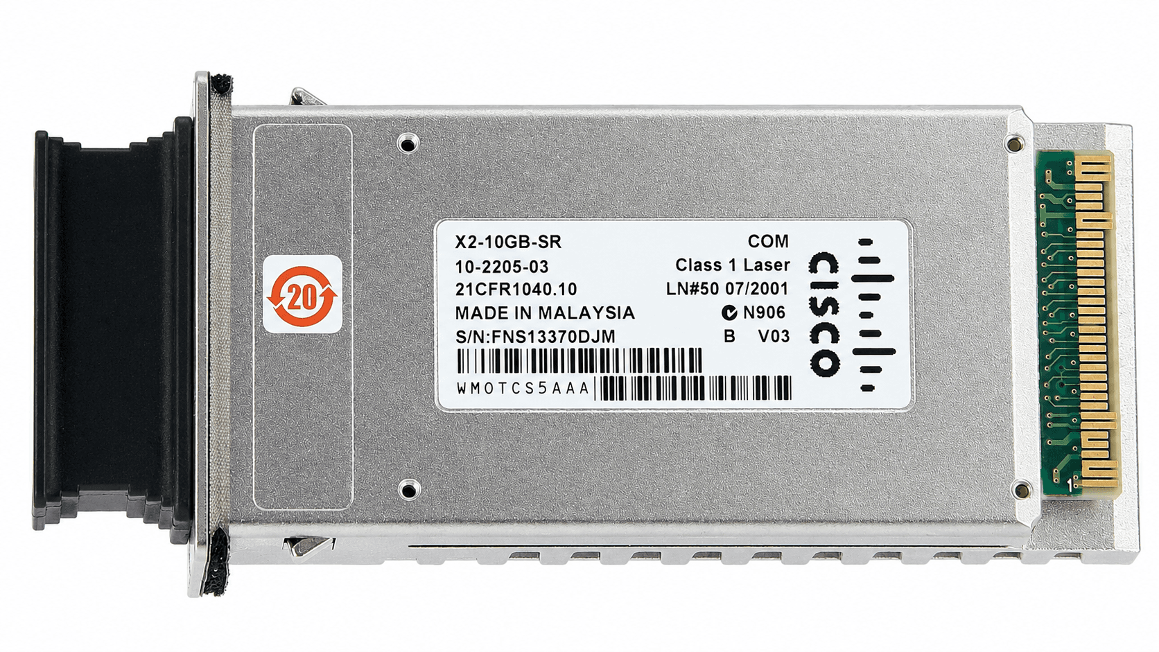 Cisco X2-10GB-SR Cisco X2 10-Port 10GBASE-SR Transceiver Module