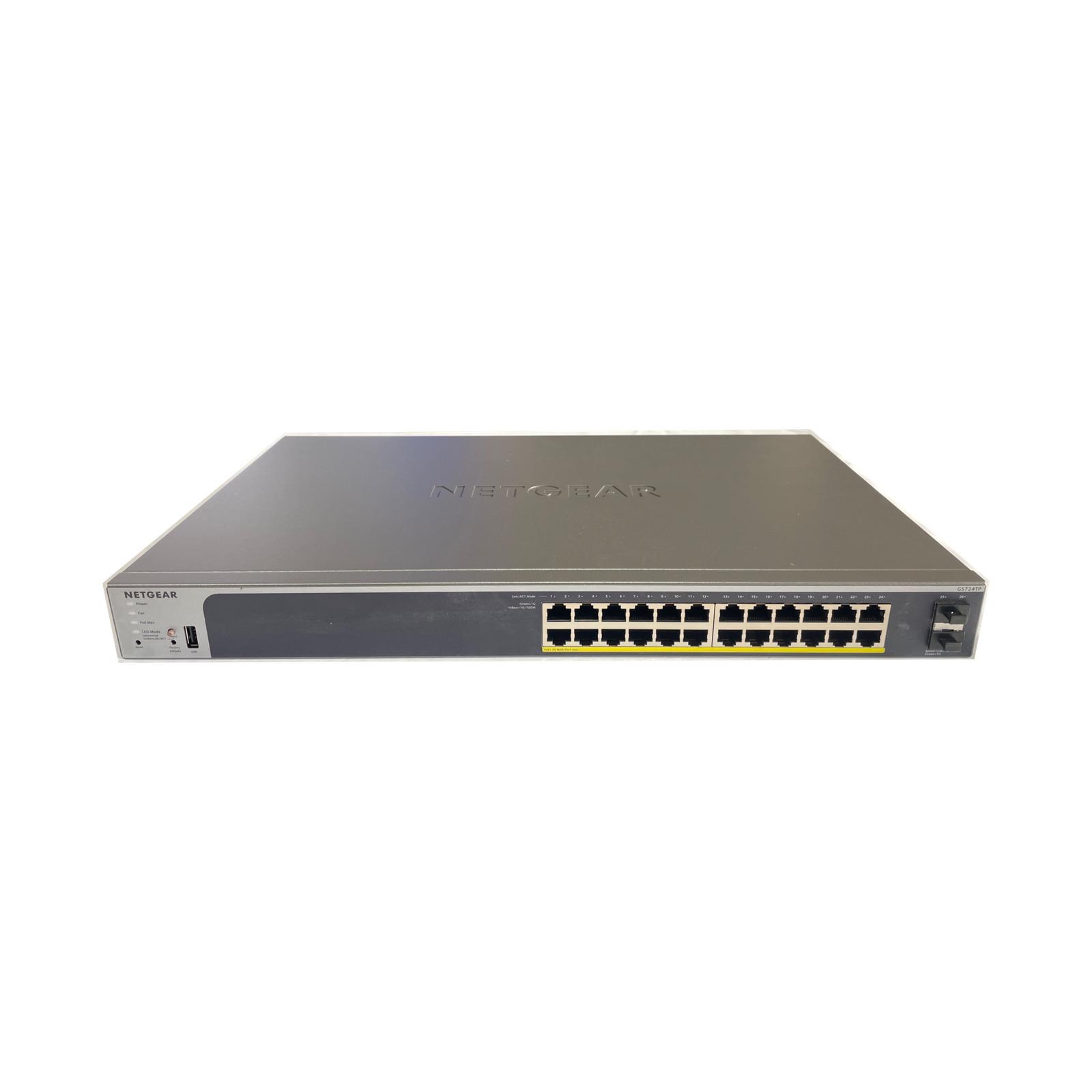 Netgear GS724TP ProSafe GS724TPv2 Gigabit Switch PoE 24 Ports